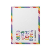 Bloc-note Café, enseigner, grade, répéter la typographie pro (Tourné)