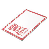 Bloc-note Café, enseigner, grade, répéter professeur de typo (Incliné)