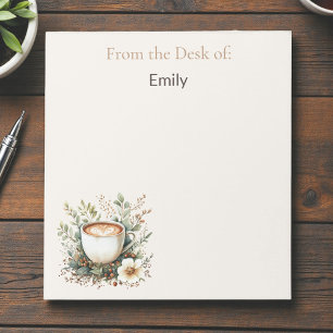 Bloc-note Café et Floral