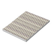 Bloc-note Café et Sage iKat ZigZag Motif (Tourné)
