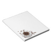 Bloc-note Café Splash Coffee Beans Art (Incliné)