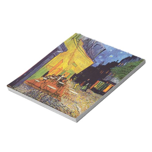 Bloc-note Café Terrasse à la nuit par Vincent Van Gogh (Tourné)
