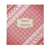 Bloc-note Cage rétro (Devant)