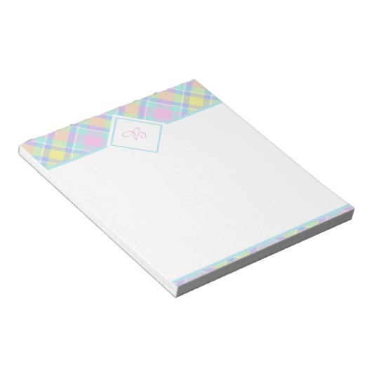 Bloc-note Cahier à carreaux pastel (Incliné)
