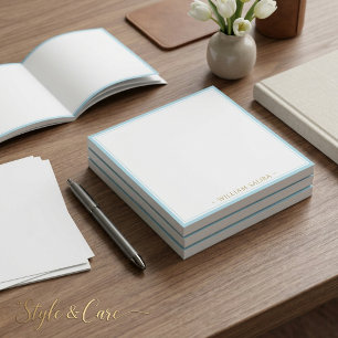 Bloc-note Cahier Cadeau de Nom de Bordure de Bleu d'Oeuf de