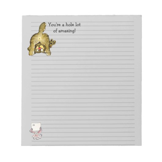 Bloc-note Cahier Chat de Dessin Animé Mignon (Devant)