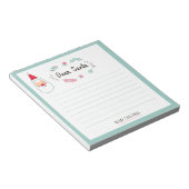 Bloc-note Cahier Cher Papa Noël pour Enfants (Incliné)