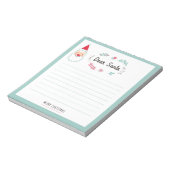 Bloc-note Cahier Cher Papa Noël pour Enfants (Tourné)