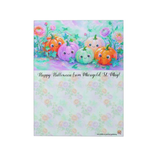 Bloc-note Cahier Citrouilles Joyeuses (Tourné)