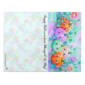 Bloc-note Cahier Citrouilles Joyeuses (Devant)