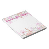 Bloc-note Cahier de bas mitzvah floral (Incliné)