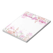 Bloc-note Cahier de bas mitzvah floral (Tourné)