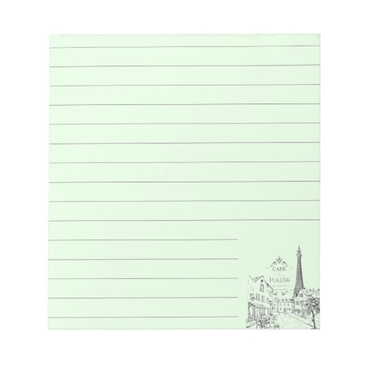 Bloc-note Cahier de café de Paris (Devant)