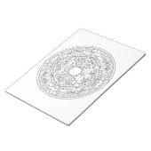 Bloc-note Cahier de coloriage Mandala Écureuils (Incliné)