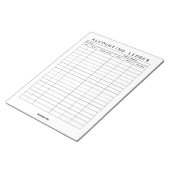 Bloc-note Cahier de comptabilité personnalisé (Incliné)