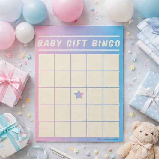 Bloc-note Cahier de jeu de bingo pour cadeaux pour bébé à la