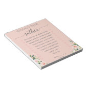 Bloc-note Cahier de jeu 'Would She Rather' pour enterrement  (Incliné)