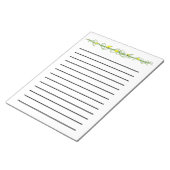 Bloc-note Cahier de notes à lignes sombres Pissenlits (Incliné)