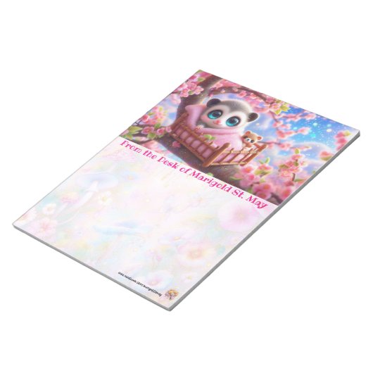 Bloc-note Cahier de notes bébé opossum (Incliné)