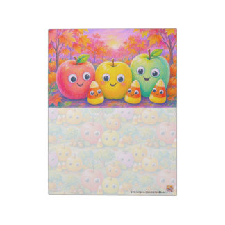 Bloc-note Cahier de notes Bonnes pommes d'automne et maïs su