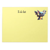 Bloc-note Cahier de notes Chauve-souris Halloween mignon (Devant)