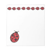 Bloc-note Cahier de notes coccinelles (Devant)