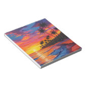 Bloc-note Cahier de notes Coucher de soleil tropical (Incliné)