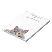 Bloc-note Cahier de notes de chat drôle mignon (Tourné)