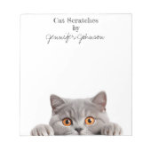 Bloc-note Cahier de notes de chat drôle mignon (Devant)