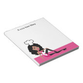 Bloc-note Cahier de notes jolie fille afro-américaine (Incliné)