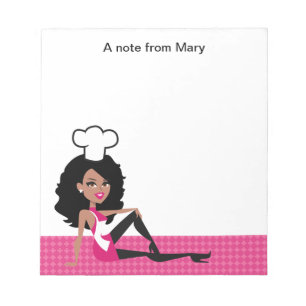 Bloc-note Cahier de notes jolie fille afro-américaine