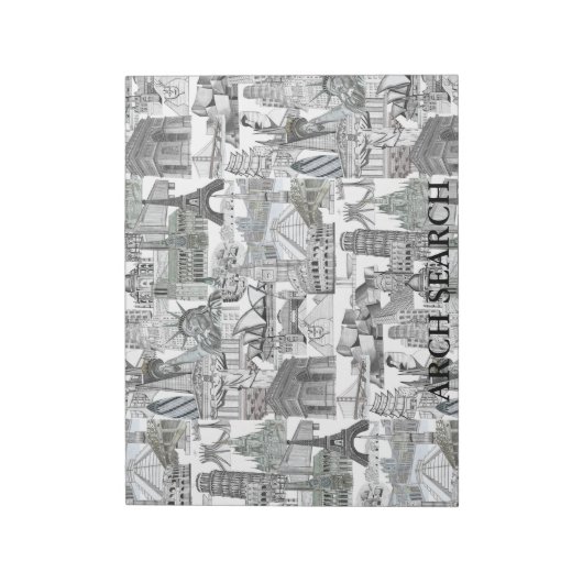 Bloc-note Cahier de Notes Mural Arch Search (Tourné)