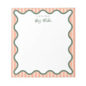 Bloc-note Cahier de notes personnalisé pour professeur avec (Devant)