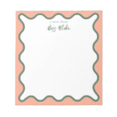 Bloc-note Cahier de notes personnalisé pour professeur avec  (Devant)