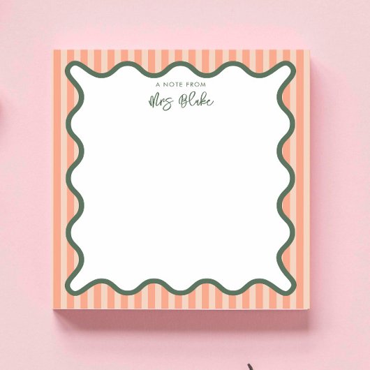 Bloc-note Cahier de notes personnalisé pour professeur avec