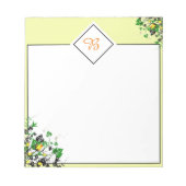 Bloc-note Cahier de notes Roses jaunes (Devant)