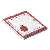 Bloc-note Cahier de notes Rouge Coccinelle (Incliné)