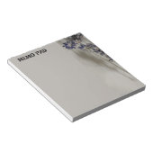 Bloc-note Cahier de notes Tiges de lavande avec reflets gris (Incliné)