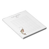 Bloc-note Cahier de pêche personnalisé drôle (Incliné)