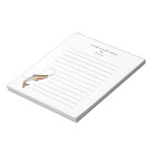 Bloc-note Cahier de pêche personnalisé drôle (Tourné)