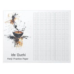 Bloc-note Cahier d'exercices pour l'art du café brosse asiat