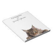 Bloc-note Cahier drôle de chat Maine Coon (Incliné)