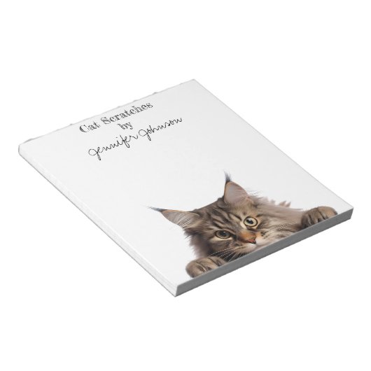 Bloc-note Cahier drôle de chat Maine Coon (Incliné)