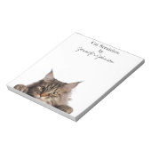 Bloc-note Cahier drôle de chat Maine Coon (Tourné)