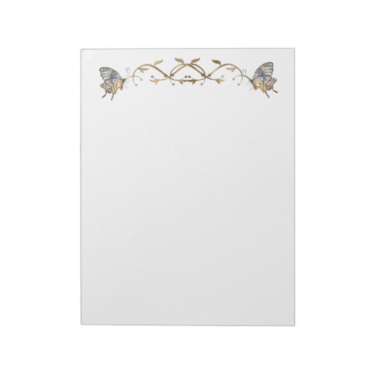 Bloc-note Cahier élégant de papillons (Tourné)