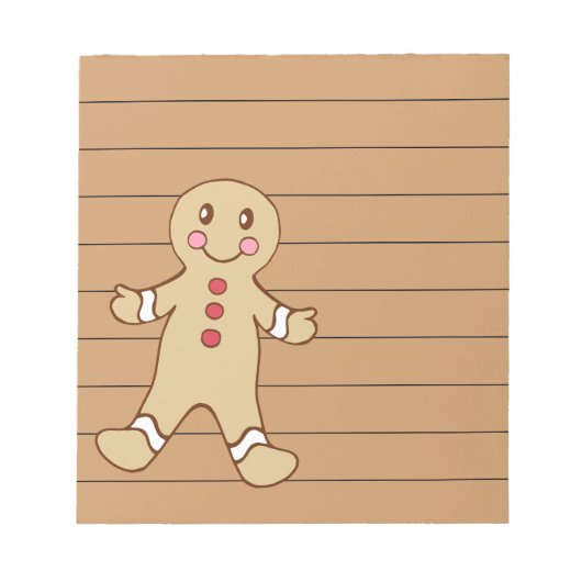 Bloc-note Cahier en chocolat au pain d'épice (Devant)