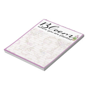 Bloc-note Cahier Fleurissez où vous êtes planté