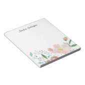 Bloc-note Cahier Fleurs Romantiques Professeure Jolie (Incliné)