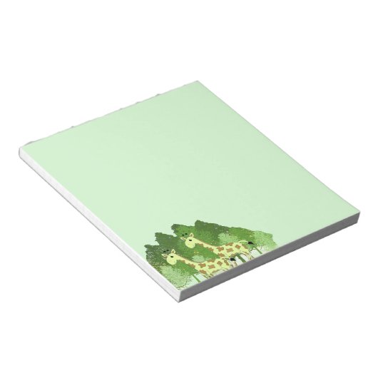 Bloc-note Cahier Girafes dans la forêt (Incliné)