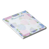 Bloc-note Cahier Hydrangeas Aquarelle (Bleus & Roses) (Incliné)